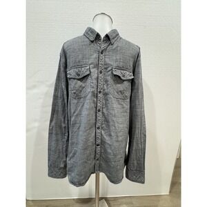 Outpost Makers Size L Long Sleeve Button Grey